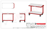 Yardarm SC2 Service Cart Dimensioned Drawing